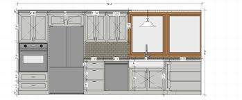 design kitchen cabinets layout and 3d