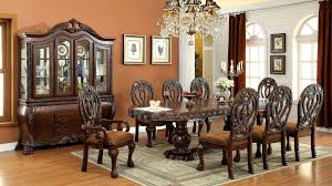 Guess what kind of formal dining sets are the best to provide such space for seating and more room to move around freely? 9 Piece Wyndmere Formal Dining Set In Dark Cherry Finish Usa Furniture Warehouse