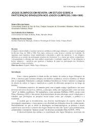 Antes que o coi proibisse a participação do brasil. Pdf Jogos Olimpicos Em Revista Um Estudo Sobre A Participacao Brasileira Nos Jogos Olimpicos 1968 1996