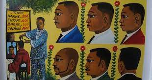 Barber Shop Senegal Africaine Coiffeur Graphisme