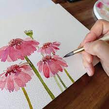 75 Watercolor Flower Painting Ideas For
