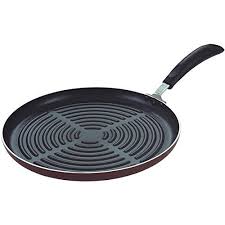 Grill Pan 12 Inch Griddle Pan Professional Cookware For Flavor Enhancing Easy To Clean Round Grill Pan Grill Pan Pan Frying Pan