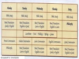 Image Result For Tudor School Timetable School Timetable Tudor Bible Study