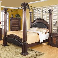 Queen Size Canopy Bed 4 Poster Bed With Large Posts Canopy Bedroom Sets Canopy Bedroom Bedroom Set