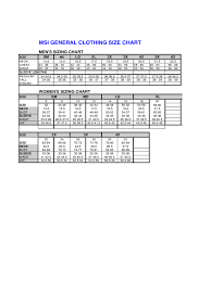 general clothing size chart edit fill sign online handypdf