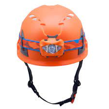 En397 Approval Orange Construction Safety Helmet With Headlight For Working Our Website Is Www Helmetsupplie Rock Climbing Helmet Climbing Helmet Safety Helmet