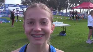 Lillian Jarrett of Mission Bay 1st Place Girls Division 2 Junior 3-Mile Mt.  Carmel Invitational