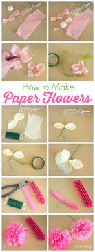 How To Make Tissue Paper Flowers Tissue Paper Crafts Tissue Paper Flowers Paper Flowers