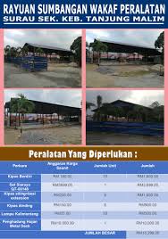 Tanjung malim, alternately tanjong malim is a town in muallim district, perak, malaysia. Tabung Pembinaan Surau Sk Tanjong Malim Rayuan Wakaf Peralatan Surau