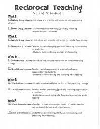 Reciprocal Teaching Schedule To Introduce Concept To Students Reciprocal Teaching Reciprocal Reading Teaching Reading