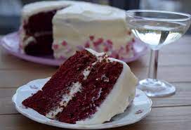 A classic red velvet cake recipe made with buttermilk and vinegar for that true red velvet cake flavor. Red Velvet Cake From Lucy Loves Food Blog