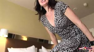 Brunette Karen Kougar Rides a Guys Thick Cock until He Cum in Her Mouth