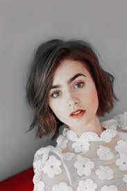 Cronopios Unios Short Hair Styles Lily Collins Her Hair