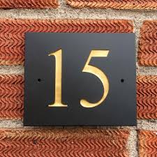 Find your large modern metal house numbers here. Riven Signs Slate House Sign Door Number 6 X 5 Numbers 1 999 Metallic
