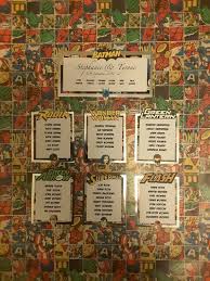 Superhero Wedding Table Plan Cards Etsy Superhero Wedding Wedding Table Plan Table Plans