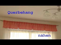 Heute gehören plissees zu den modernsten errungenschaften im küchengardinenbereich. Gardine Querbehang Nahen Sewing Curtain Youtube