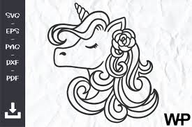 Download Unicorn Clipart Unicorn Flowers Svg Graphic By Wanchana365 Creative Fabrica