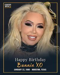 Today we recognize the birthday of Bunnie Xo, a Houston born media  personality who has become a figure around modern country culture. Known  for her podcast Dumb Blonde and her role managing
