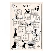 Dubout 2020 Classic Cat Calendar Towel Les Chats De Dubout 2020 Convite Formatura Artesanato Criativo Planner
