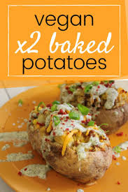 Double Baked Potato Recipe In 2020 Vegan Recipes Healthy Vegan Dinner Recipes