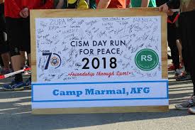 This also includes a link to the race map and online registration. Cism Day Run For Peace 2018 Camp Marmal Afghanistan