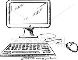 Vector Art Desktop Computer With Mouse And Keyboard Clipart Drawing Gg79015248 Gograph See more ideas about digital painting tutorials, digital art tutorial, painting tutorial. https www gograph com clipart license summary gg79015248