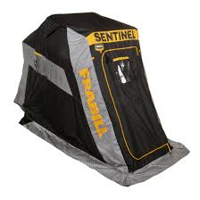 frabill sentinel 1100 ice fishing shelter flip over single person