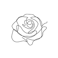 Flower Continuous One Line Art Drawing Vector Illustration Awesome Rose Isolated On White Background Rose Flower Drawing Png And Vector With Transparent Bac Flower Line Drawings Line Art Flowers Line Art
