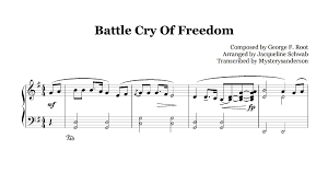 The Civil Wars Dance Me To The End Of Love Chords Battle Cry Of Freedom Piano Battle Cry Crying Battle