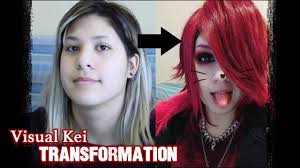 visual kei j rock makeup transformation
