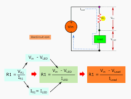 How To Use Led Circuit In Basic Ways Eleccircuit Com Resistors Circuit Electronic Circuit Projects