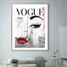 Vogue Posters Fashion Wall Art Set Of 5 Vogue Wall Art Fashion Wall Art Retro Wall Art Fashion Poster