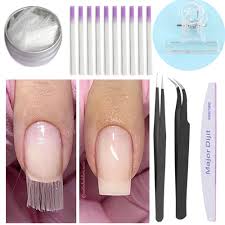 Fiber Nails Glass Acrylic Nail Salon Tool Fiberglass Extension Nails Gel Kit Walmart Com Walmart Com