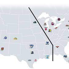 Check spelling or type a new query. Map Of The Nba S 15 Western Conference Teams And 15 Eastern Conference Download Scientific Diagram