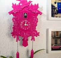 Walplus Pink Vintage Cuckoo Clock Bird Pendulum Wall Clock 2 ...