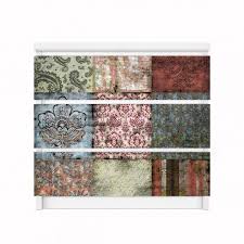 Old Patterns Mobelfolie Fur Ikea Malm Kommode 3 Schubladen Ikea Malm Kommode Malm Kommode Ikea Malm