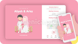 Undangan pernikahan online atau undangan pernikahan digital dalam bentuk website, gambar digital dan video. Undangan Pernikahan Online Kekinian Mulai 49ribu 100 Desain