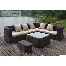 I finally chose the kinbor 7 piece outdoor patio set with the large back pillows.they have two designs, one with triangle pillows, and this rectangular shaped one. New Round Rattan Sofa Outdoor Furniture High Quality Bali Corner Sofa Wicker Sofa Set Buy Outdoor Corner Sofa Round Rattan Sofa New Design Sofa Furniture Corner Sofa Sets Product On Alibaba Com