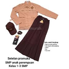 Bendera di atas menggunakan ukuran image 125px x 200px. Harga Baju Pramuka Smp Panjang Putri Terbaru Agustus 2021 Biggo Indonesia