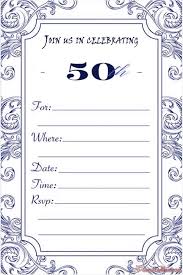 Customize and send beautiful free birthday invitations online by email or text message. 50th Birthday Invitation Templates Free And Printable Invitation World