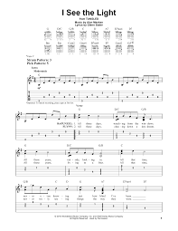 I See The Light From Disney S Tangled By Alan Menken Easy Guitar Tab Guitar Instructor