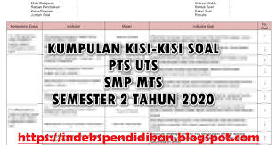 Kisi kisi dan soal uts kurikulum 2019 efullama kisi kisi soal kelas 1 semester 2, halo hari yang produktif seperti sekarang saya selaku admin operator sekolah akan mengulas sekaligus membagikan kata kunci. Kisi Kisi Soal Pts Uts Prakarya Kelas 7 Semester 2 Tahun 2020 Informasi Pendidikan