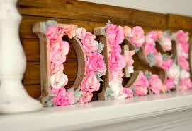 Diy • variations on wood slice flowers •tutorial. Neat Diy Rustic Wooden Letters Decorated With Flowers On Them
