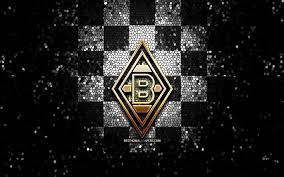 Weitere ideen zu borussia, mönchengladbach. Herunterladen Hintergrundbild Borussia Monchengladbach Fc Glitter Logo Bundesliga Weiss Schwarz Karierten Hintergrund Fussball Borussia Monchengladbach Deutsche Fussball Klub Borussia Monchengladbach Logo Mosaik Kunst Fussball