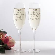 Spending a quarter of a century in love is worth celebrating with such a precious and valuable metal. Happy 25th Anniversary Glasses The Gift Experience
