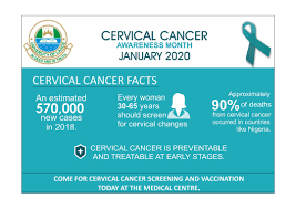 What are the cancer awareness months and what are their colors? Cervical Health Awareness Campaign 2020 University Of Lagos