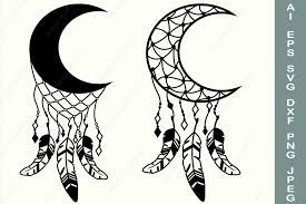 Free Free 159 Crescent Moon Dreamcatcher Svg SVG PNG EPS DXF File