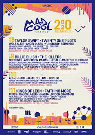 Mad Cool Festival 2020 Line Up Poster Festival Music Festival Poster Festival Posters