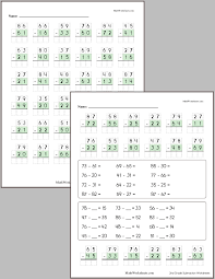3 digit subtraction with regrouping. Subtraction Worksheets For 2nd Graders Free With No Login Mathworksheets Com