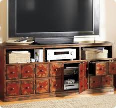 Plus, it has the added bonuses of a built in five outlet power strip and significant storage. Apothecary Media Console Knockoffdecor Com
